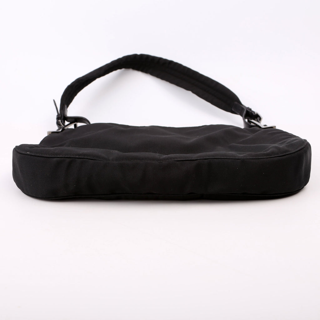 001-3193 Nylon Small Hobo Black