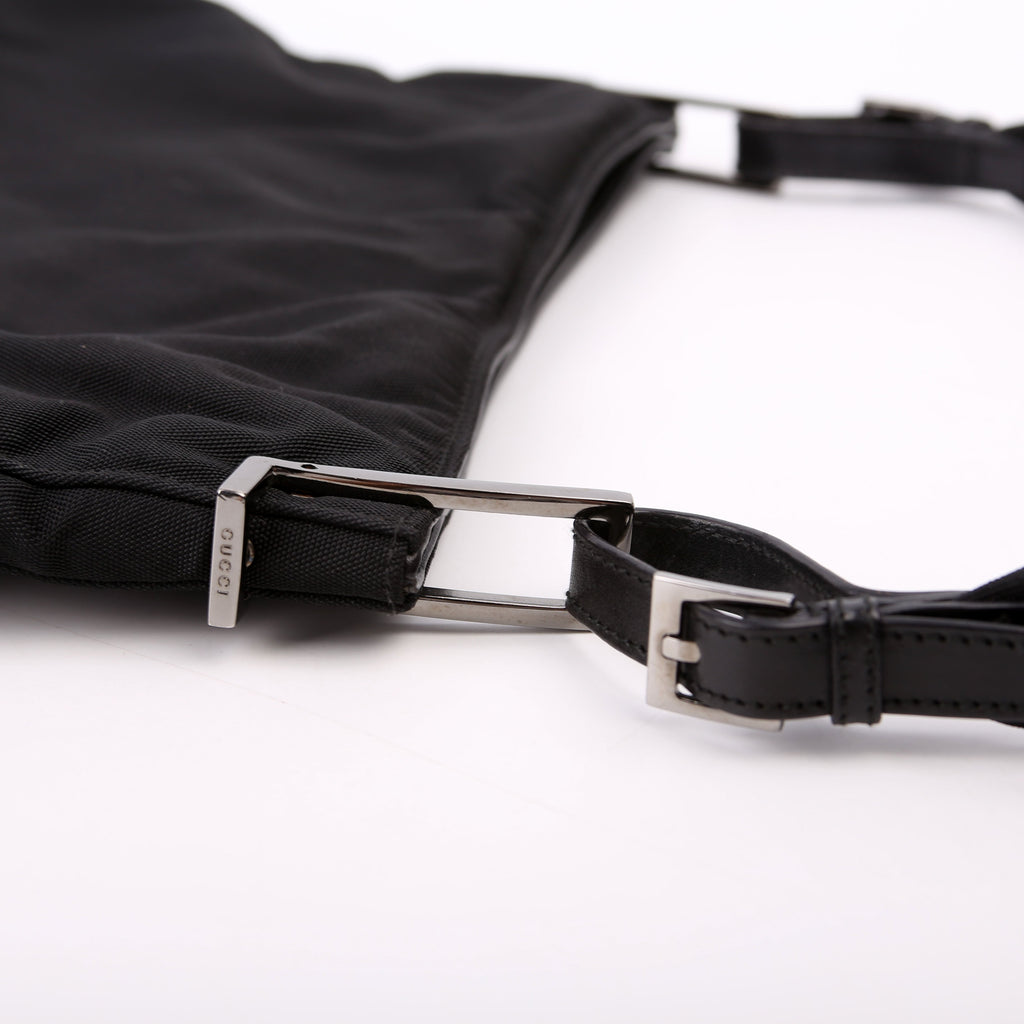001-3193 Nylon Small Hobo Black
