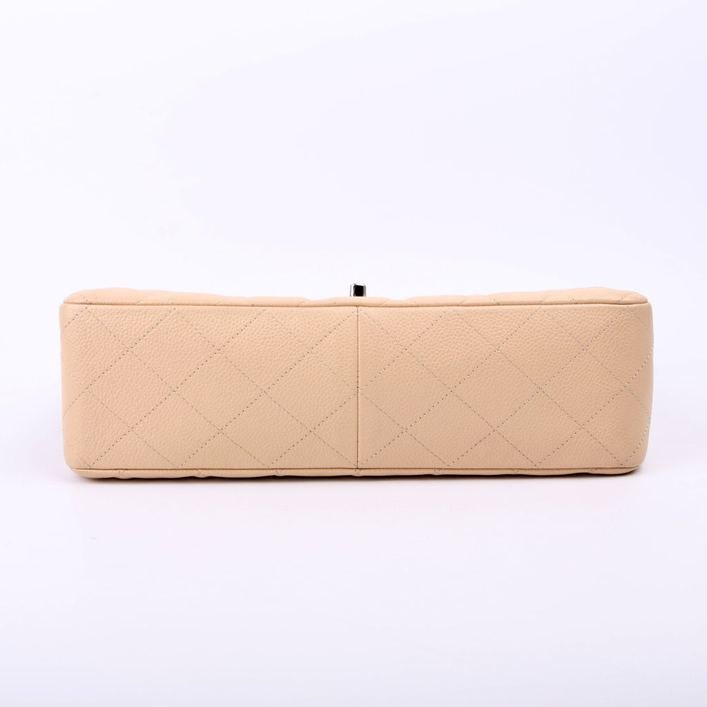 Classic Flap Jumbo Caviar Beige