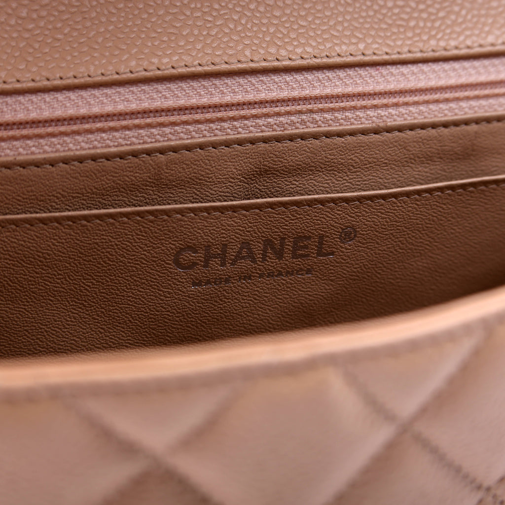 Classic Flap Jumbo Caviar Beige