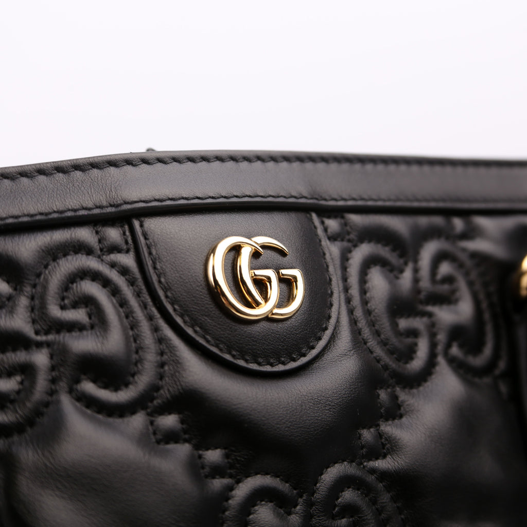 631685 GG Matelasse Ophidia Tote Black
