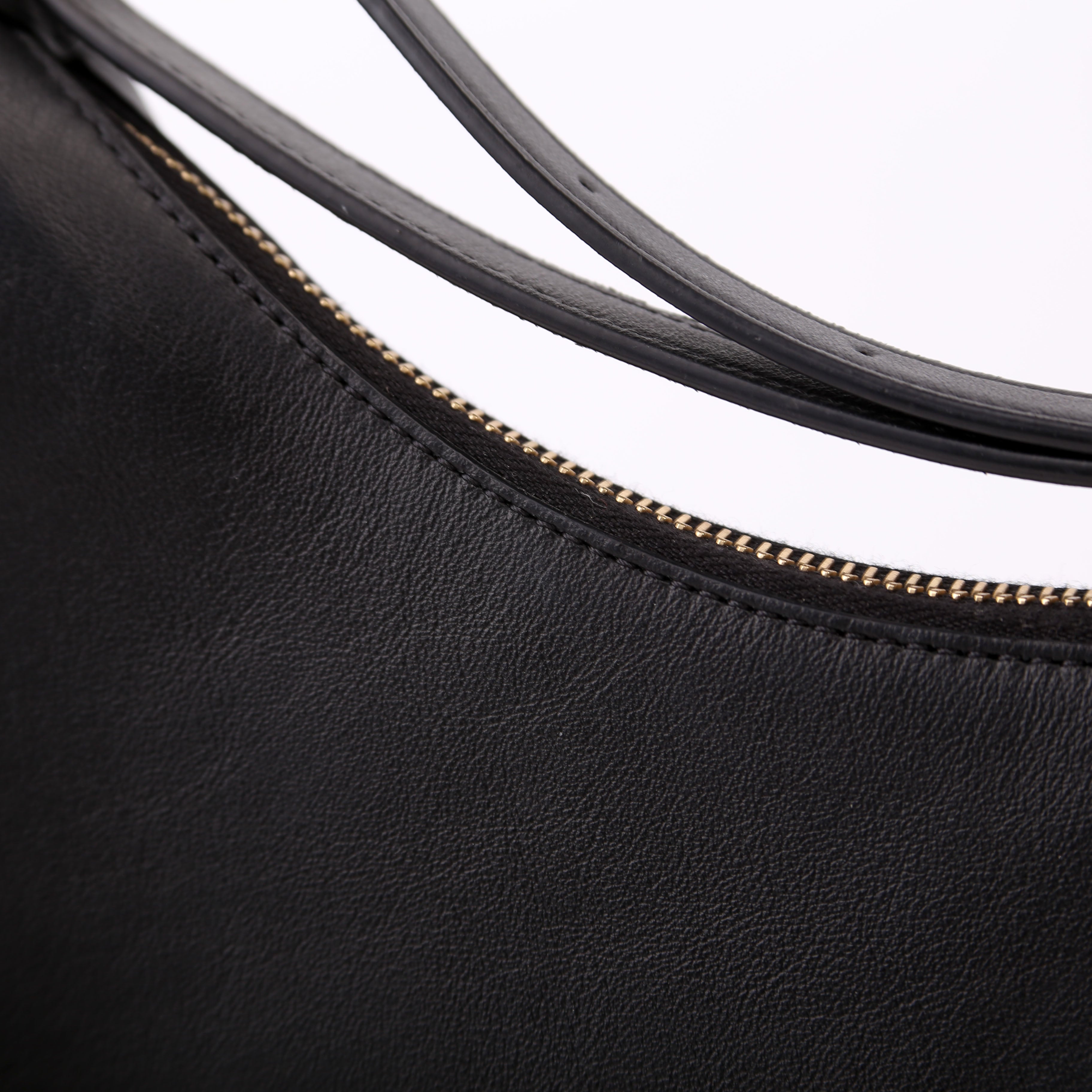 Fendigraphy Small Leather Hobo Black