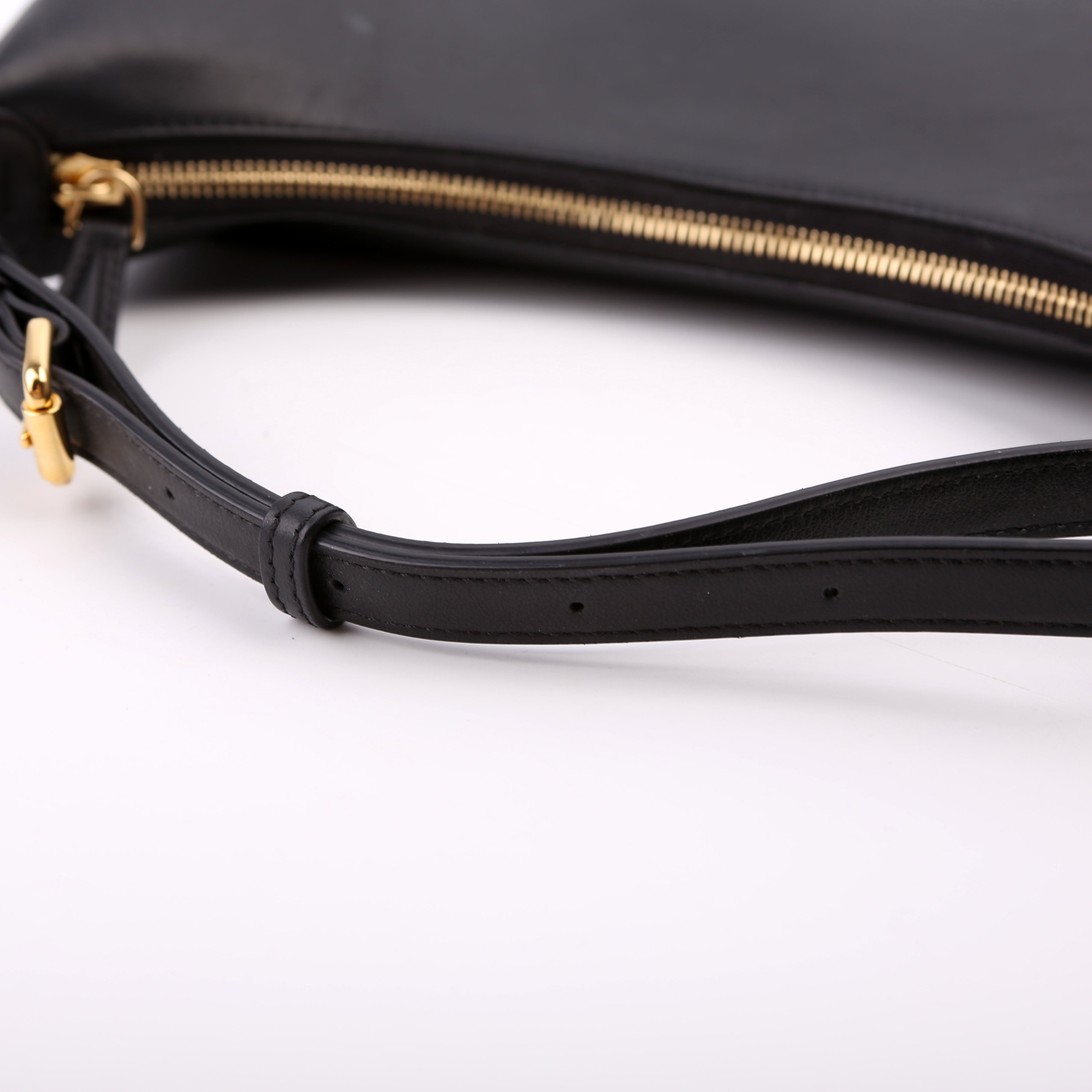 Fendigraphy Small Leather Hobo Black