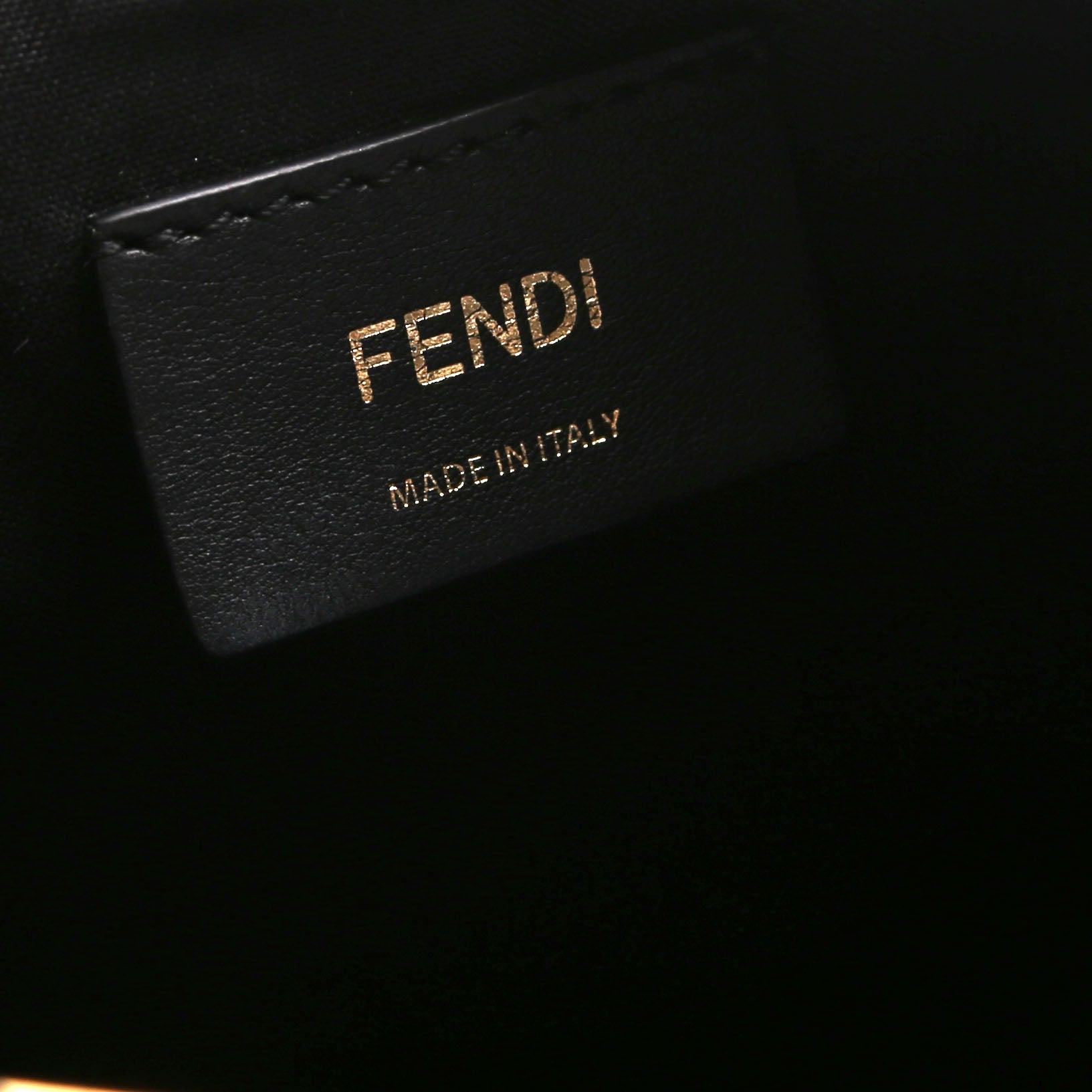 Fendigraphy Small Leather Hobo Black
