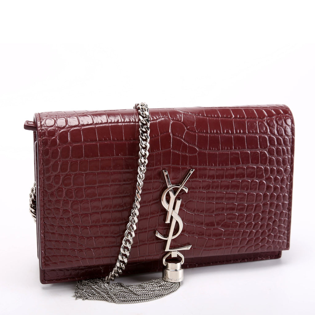 Kate Tassel Chain Wallet 452159 Burgundy