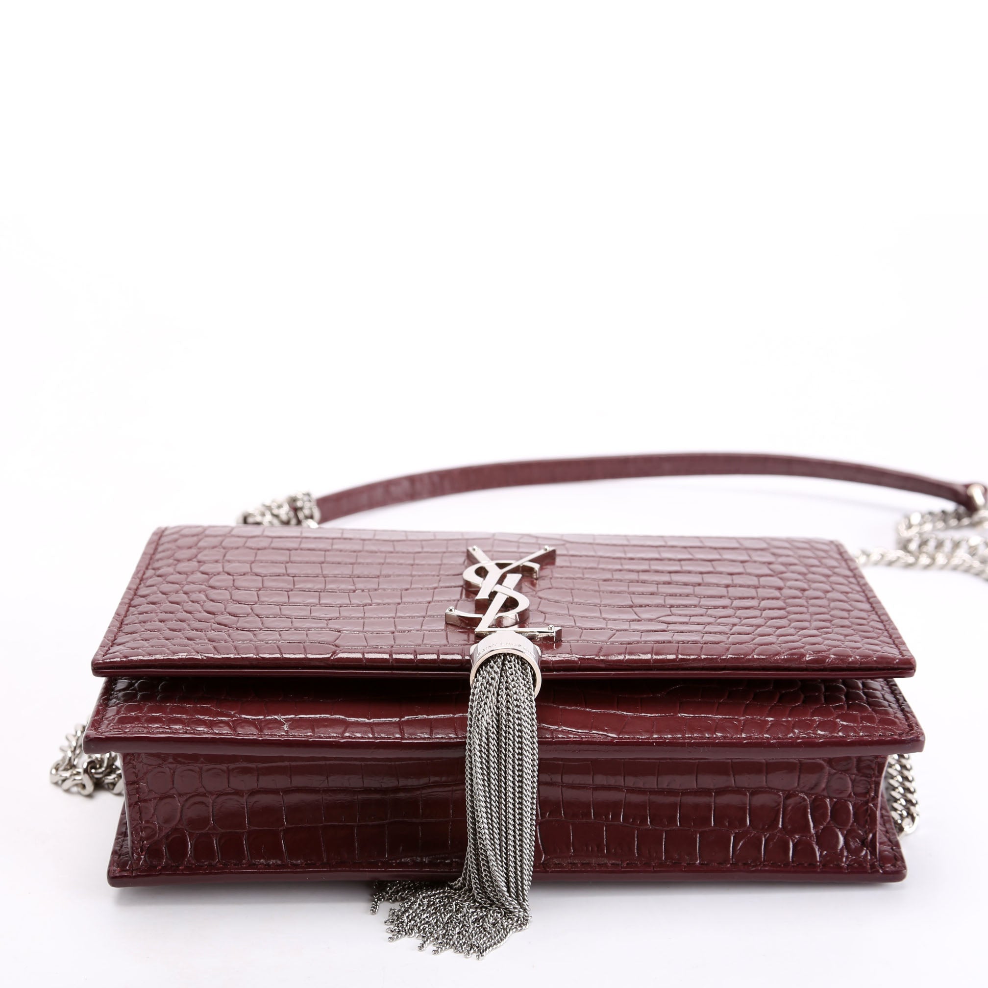 Kate Tassel Chain Wallet 452159 Burgundy