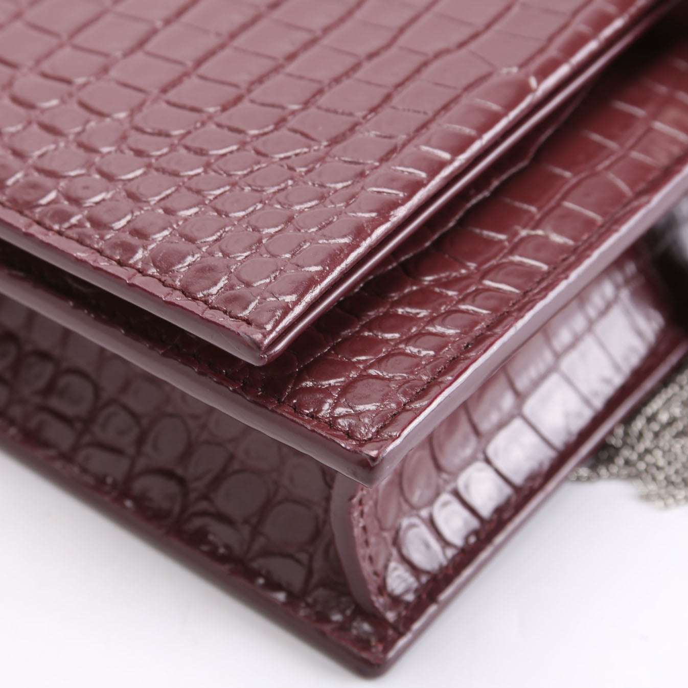 Kate Tassel Chain Wallet 452159 Burgundy