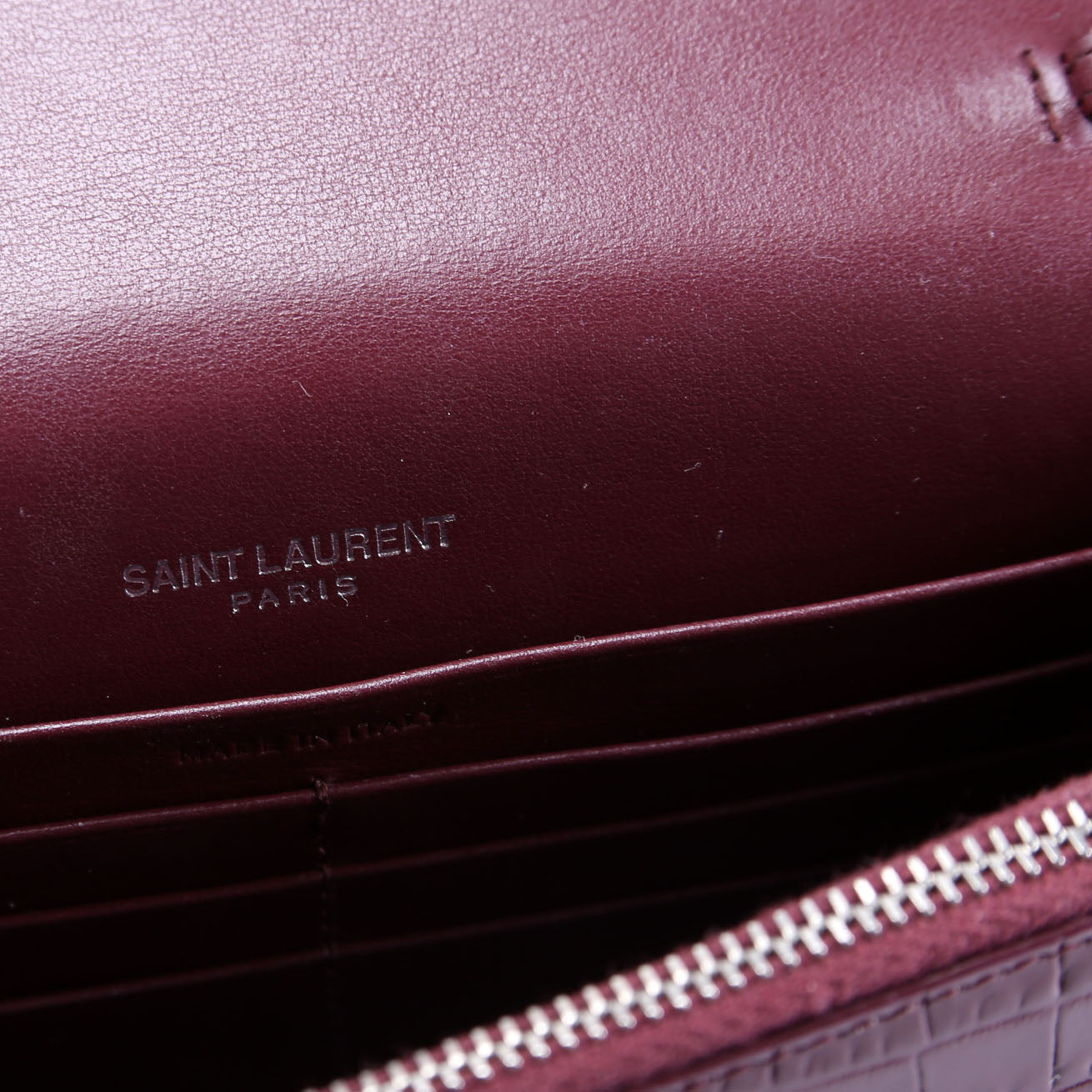 Kate Tassel Chain Wallet 452159 Burgundy
