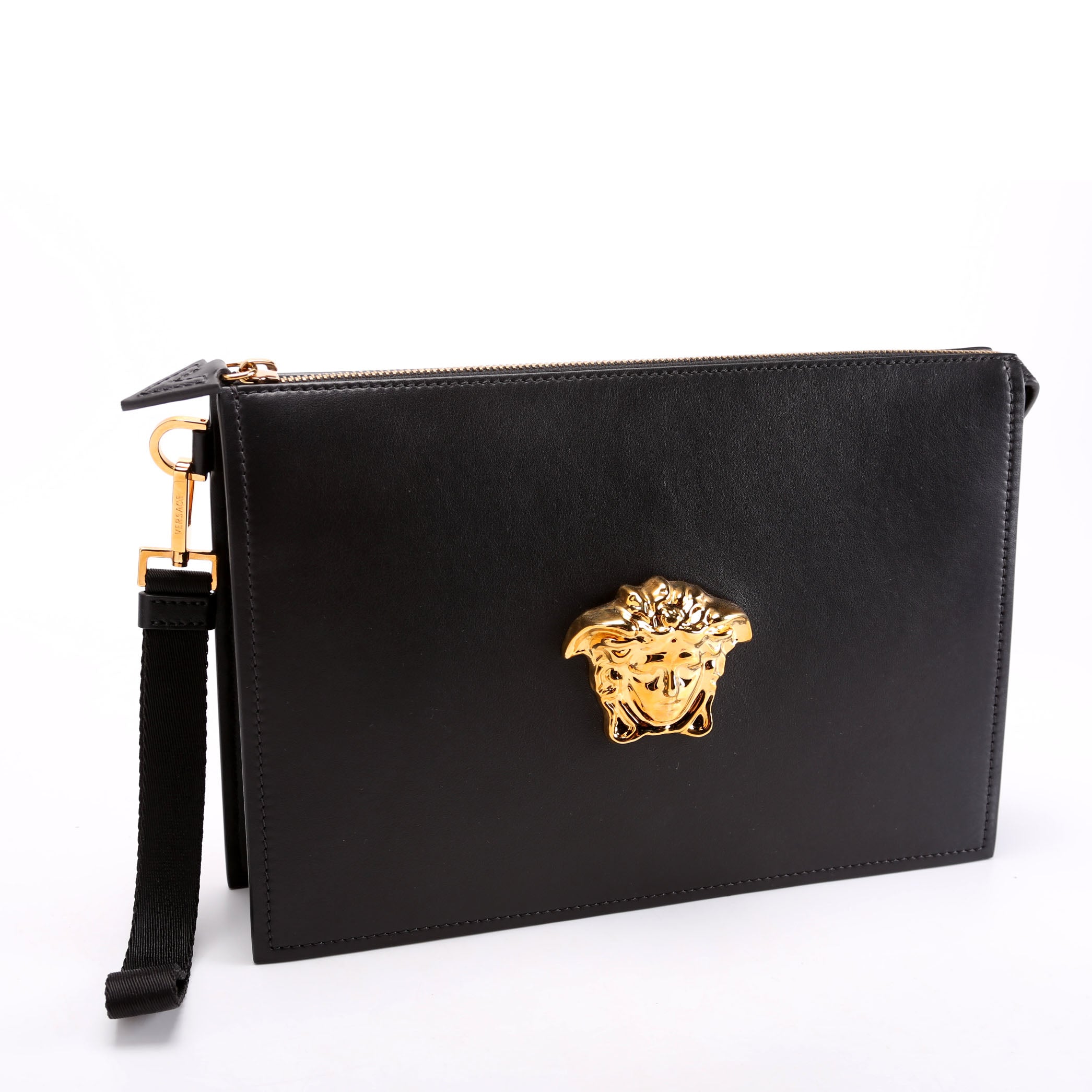 Medusa Large Wristlet Pouch Black
