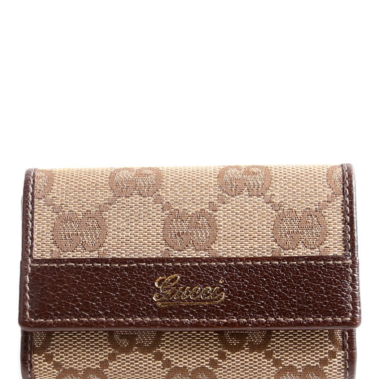 Gucci 131859 GG Canvas Key Holder