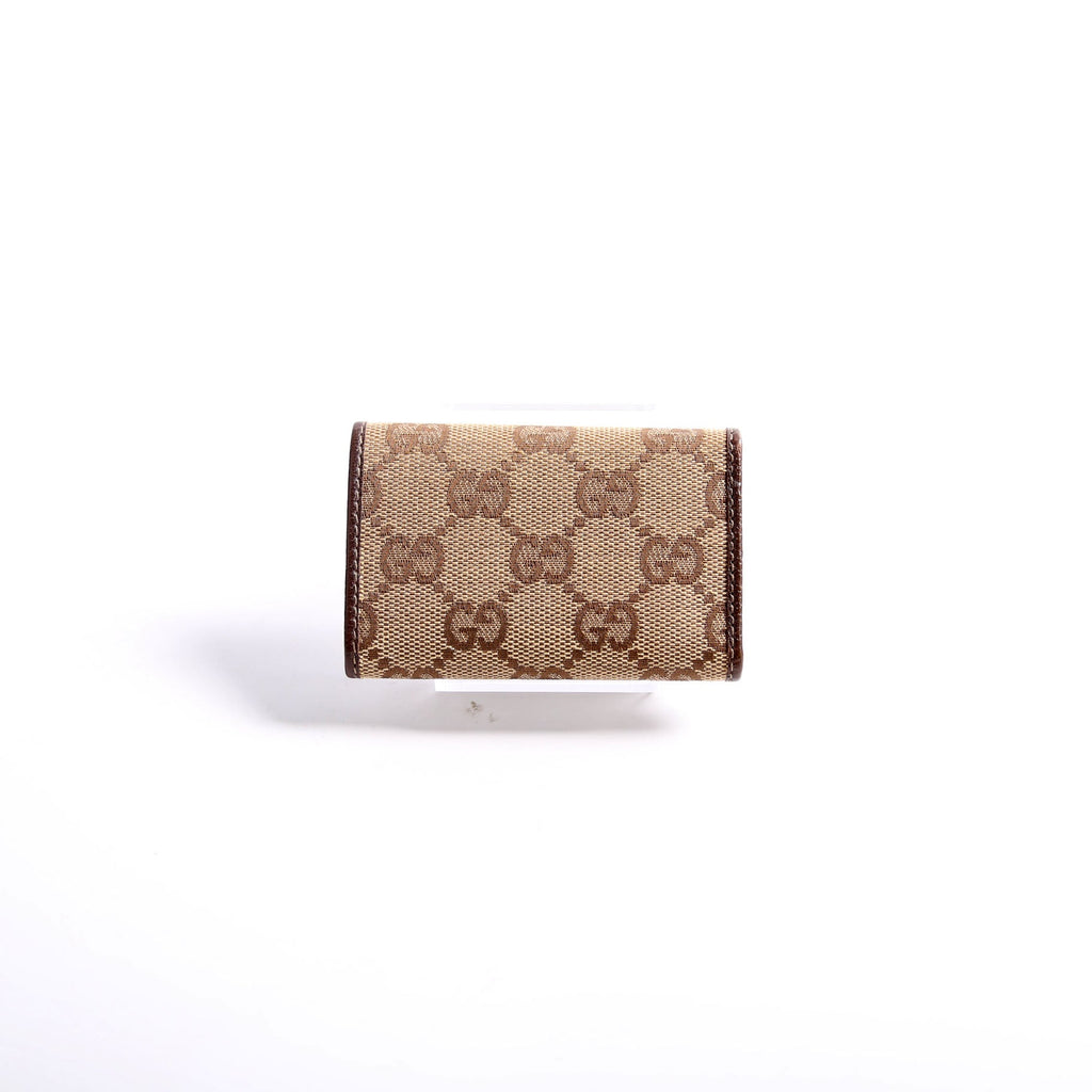 Gucci 131859 GG Canvas Key Holder