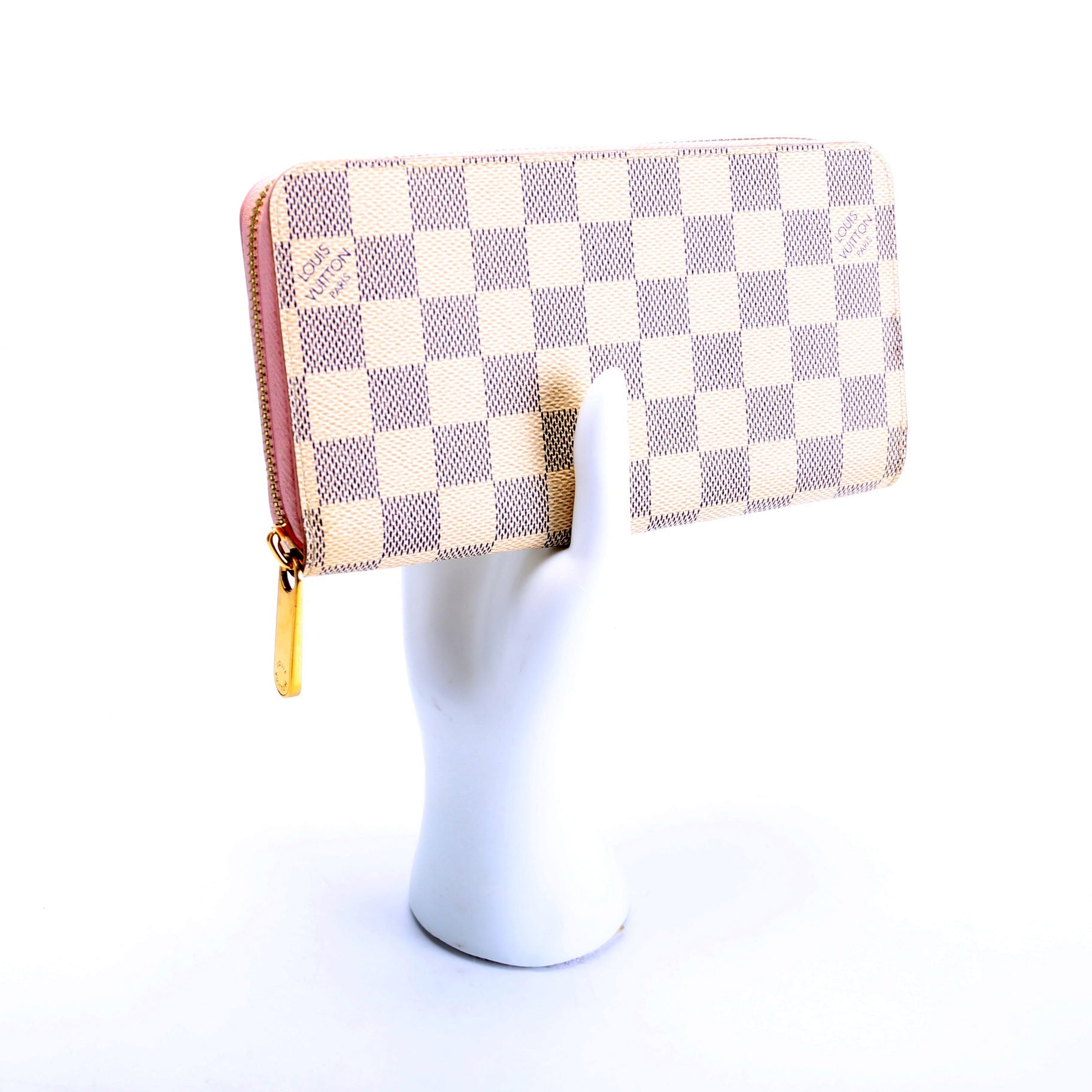 Zippy Wallet Damier Azur Pink