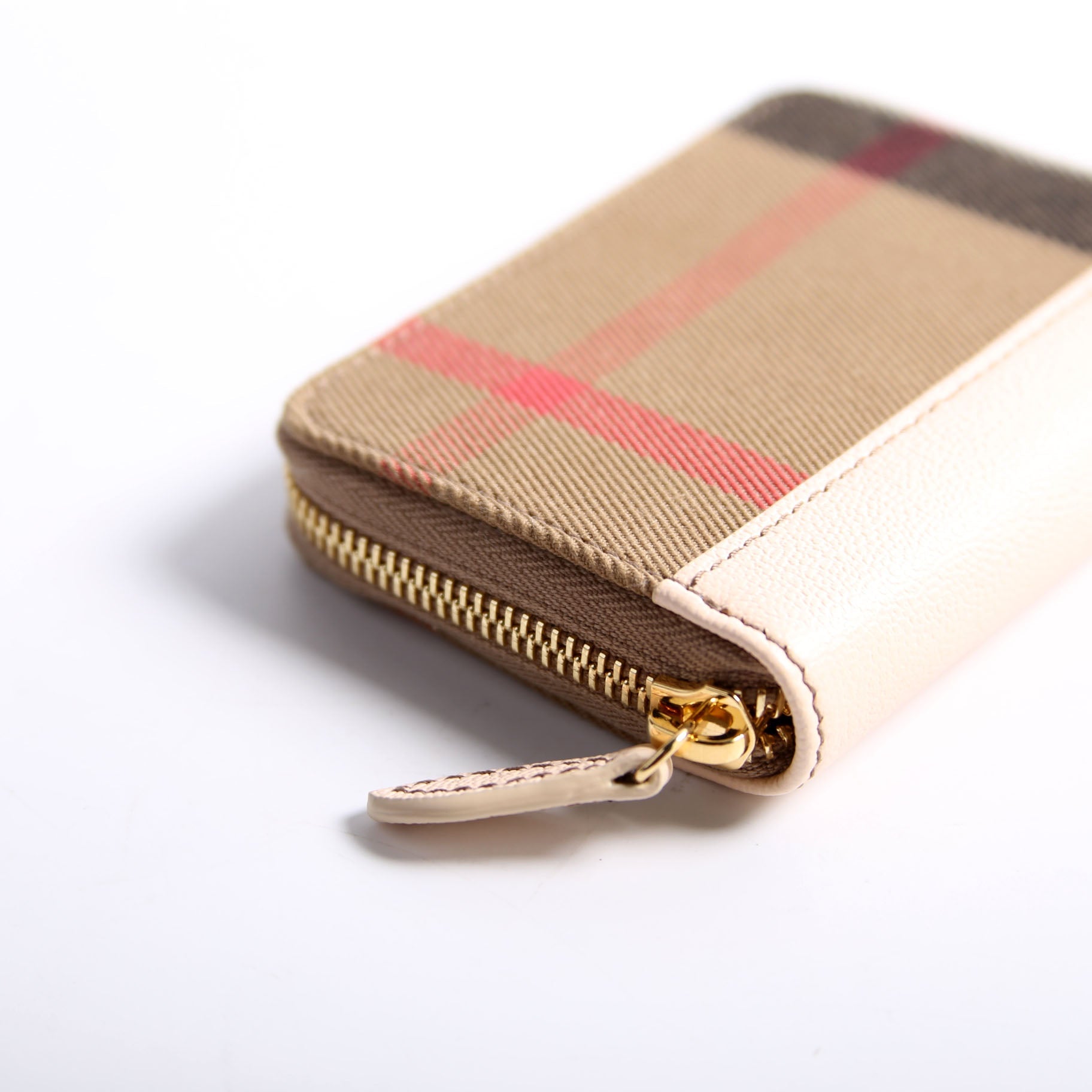 8084527 MN Check Zip Around Compact Wallet