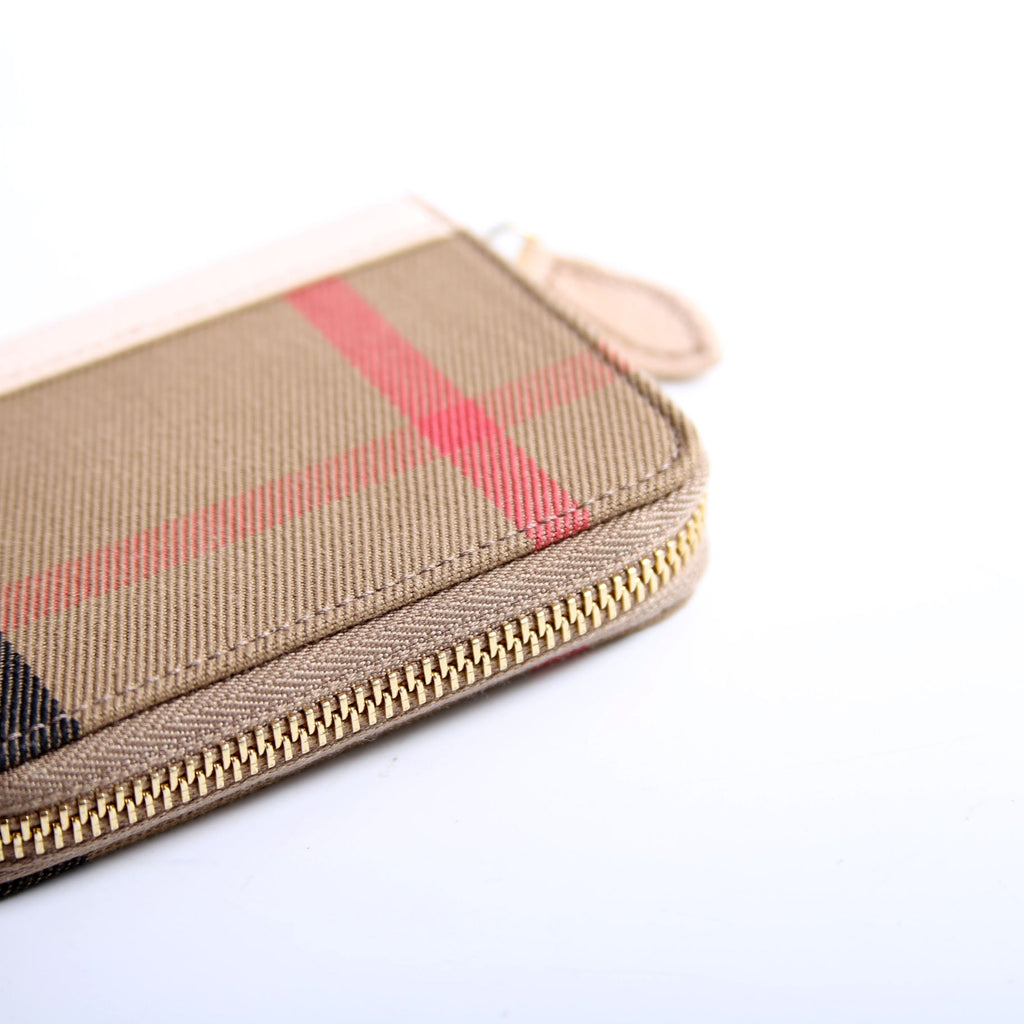 8084527 MN Check Zip Around Compact Wallet