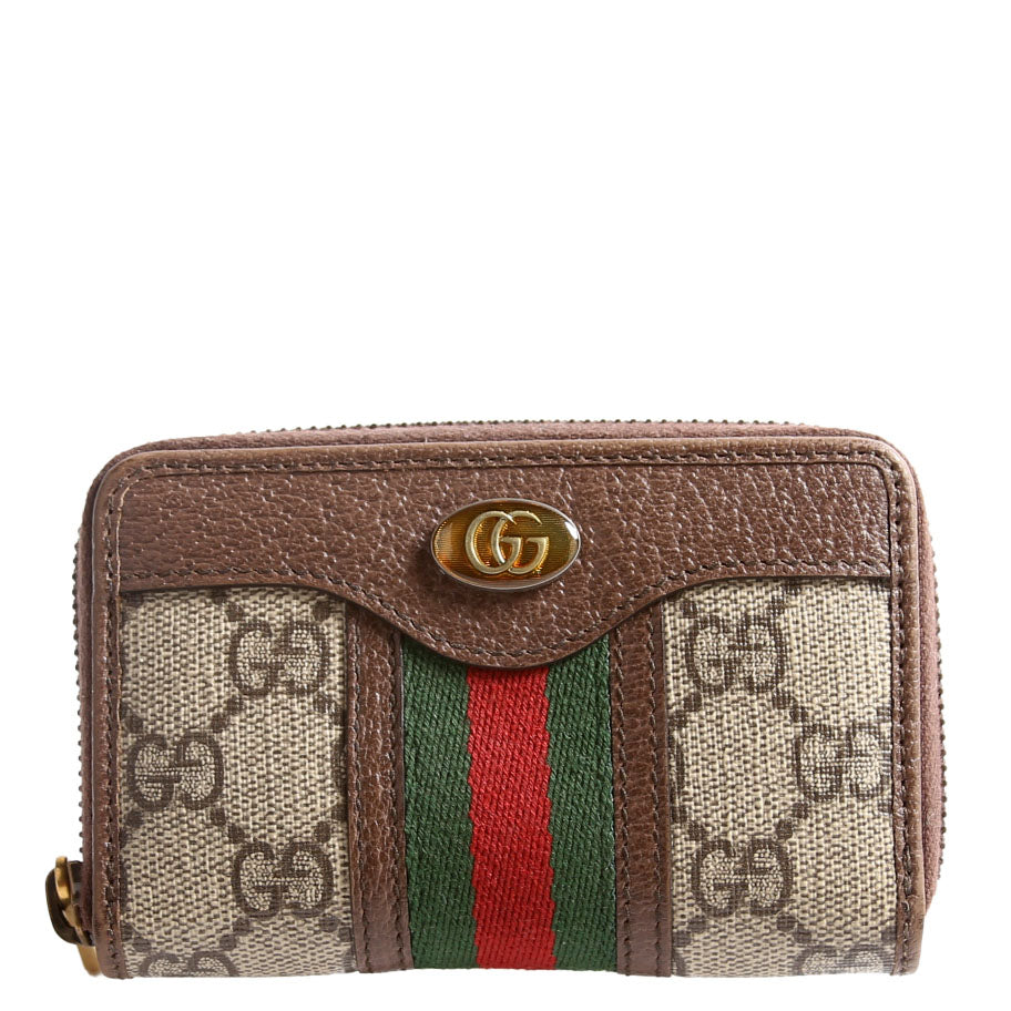597613 GG Supreme Zip Around Card Case