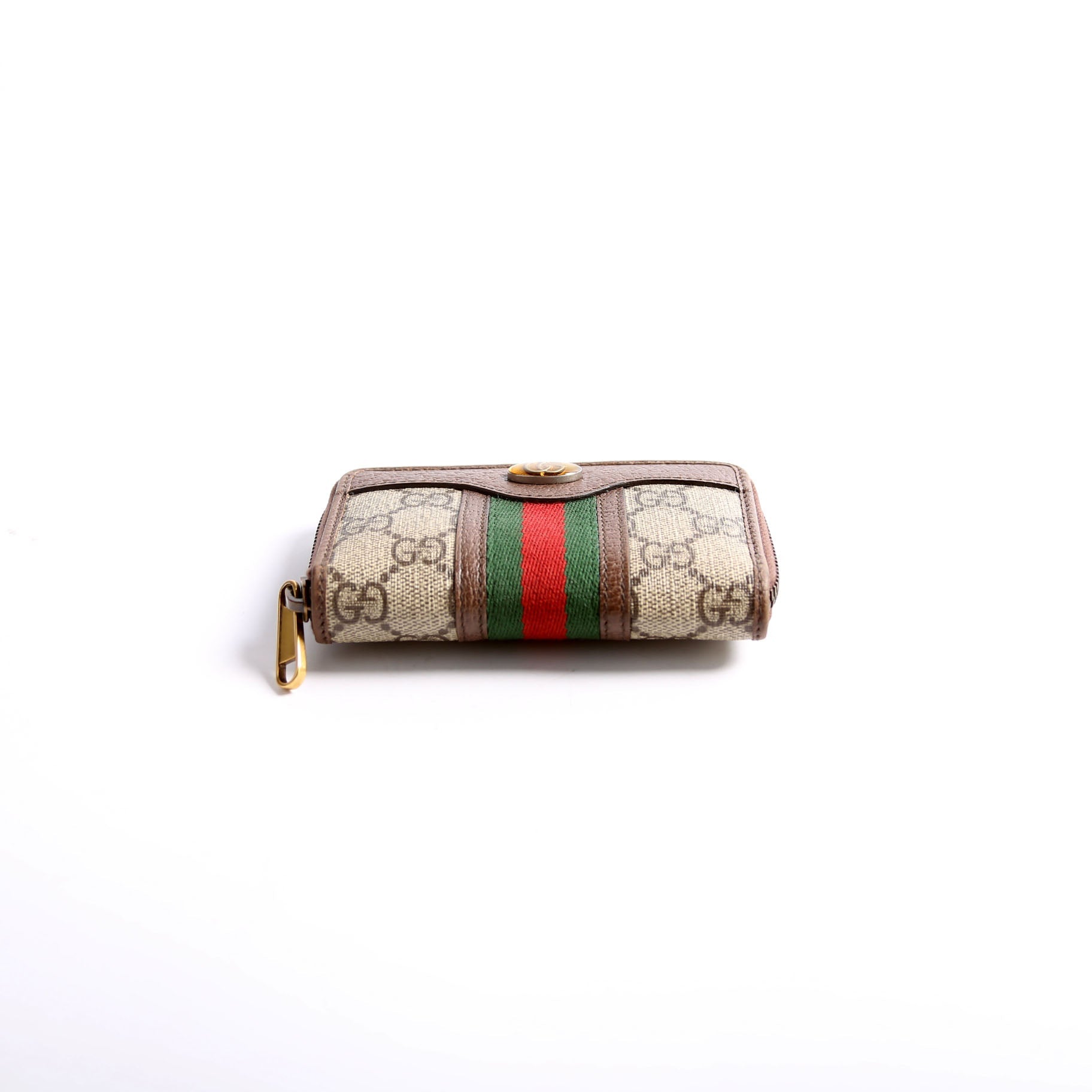 597613 GG Supreme Zip Around Card Case