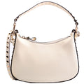 Rockstud Hobo Grained Calfskin Cream