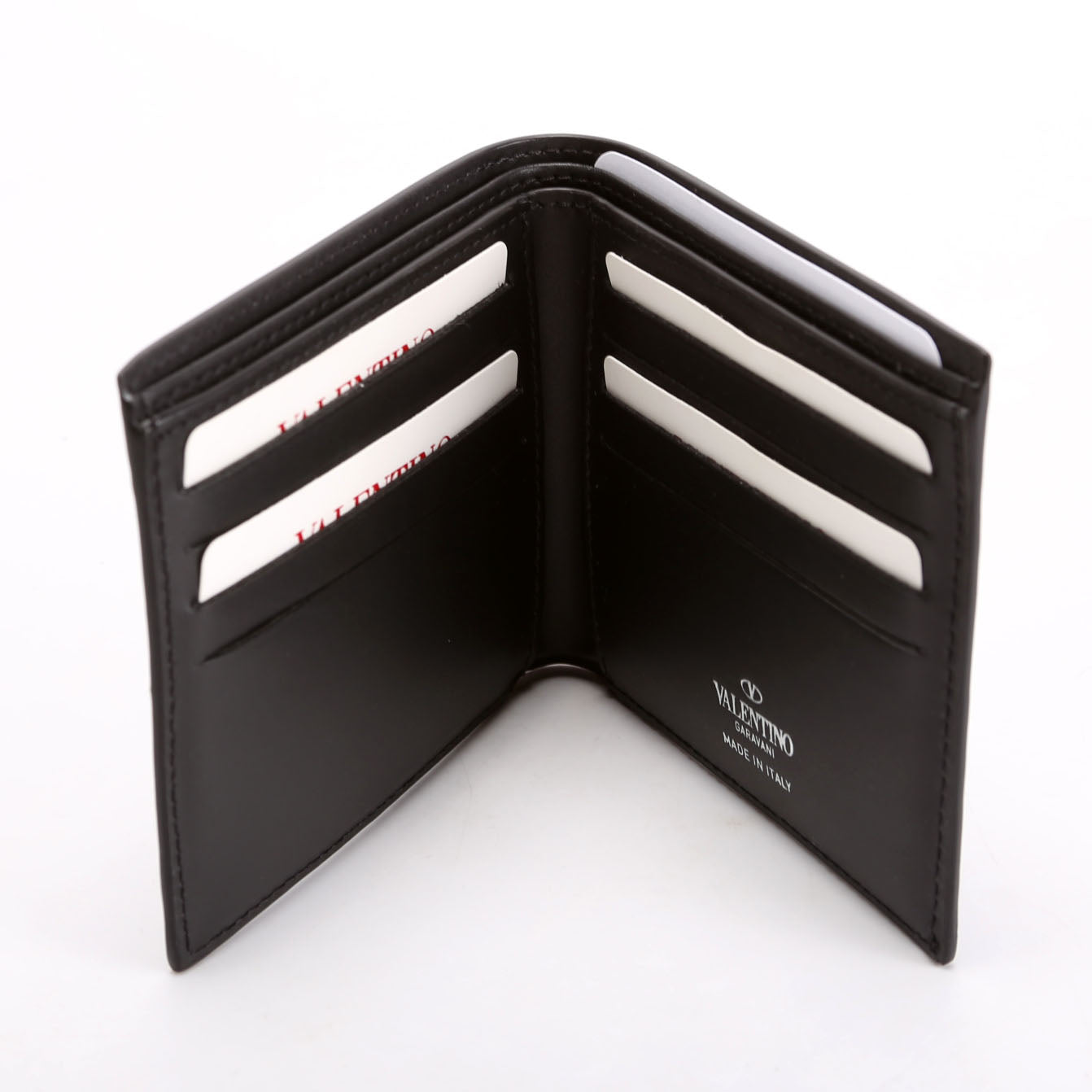 VLTN Bi-Fold Men's Wallet Black/White