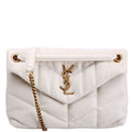 Puffer Quilted Small Lambskin 577476 Cream