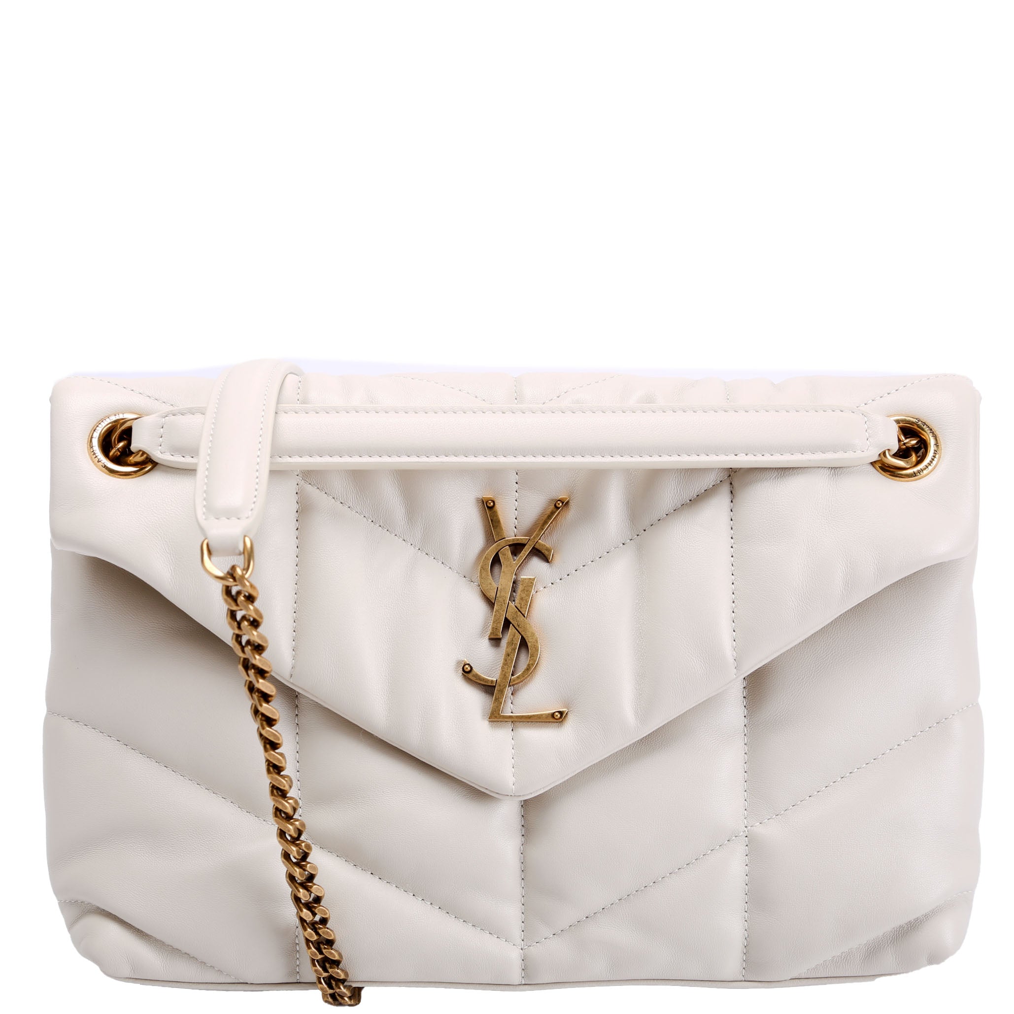 Puffer Quilted Small Lambskin 577476 Cream