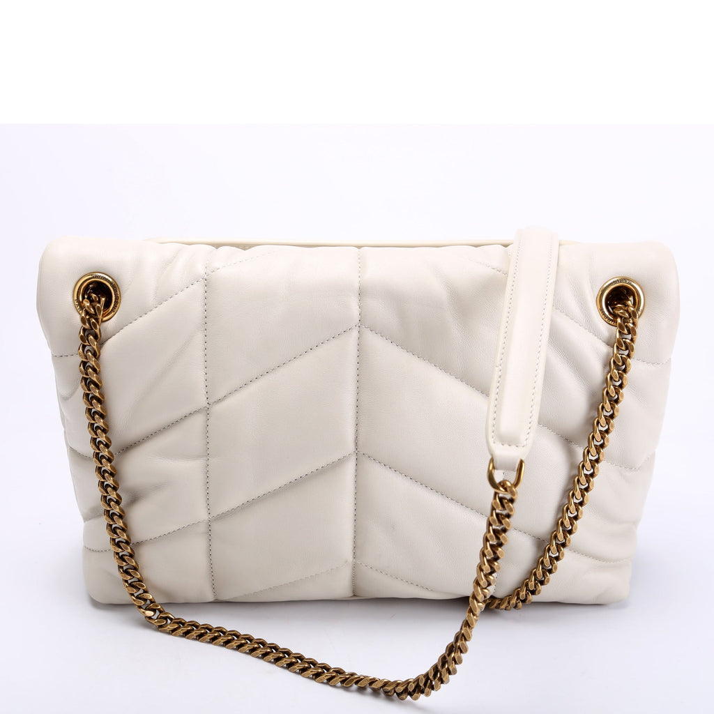 Puffer Quilted Small Lambskin 577476 Cream