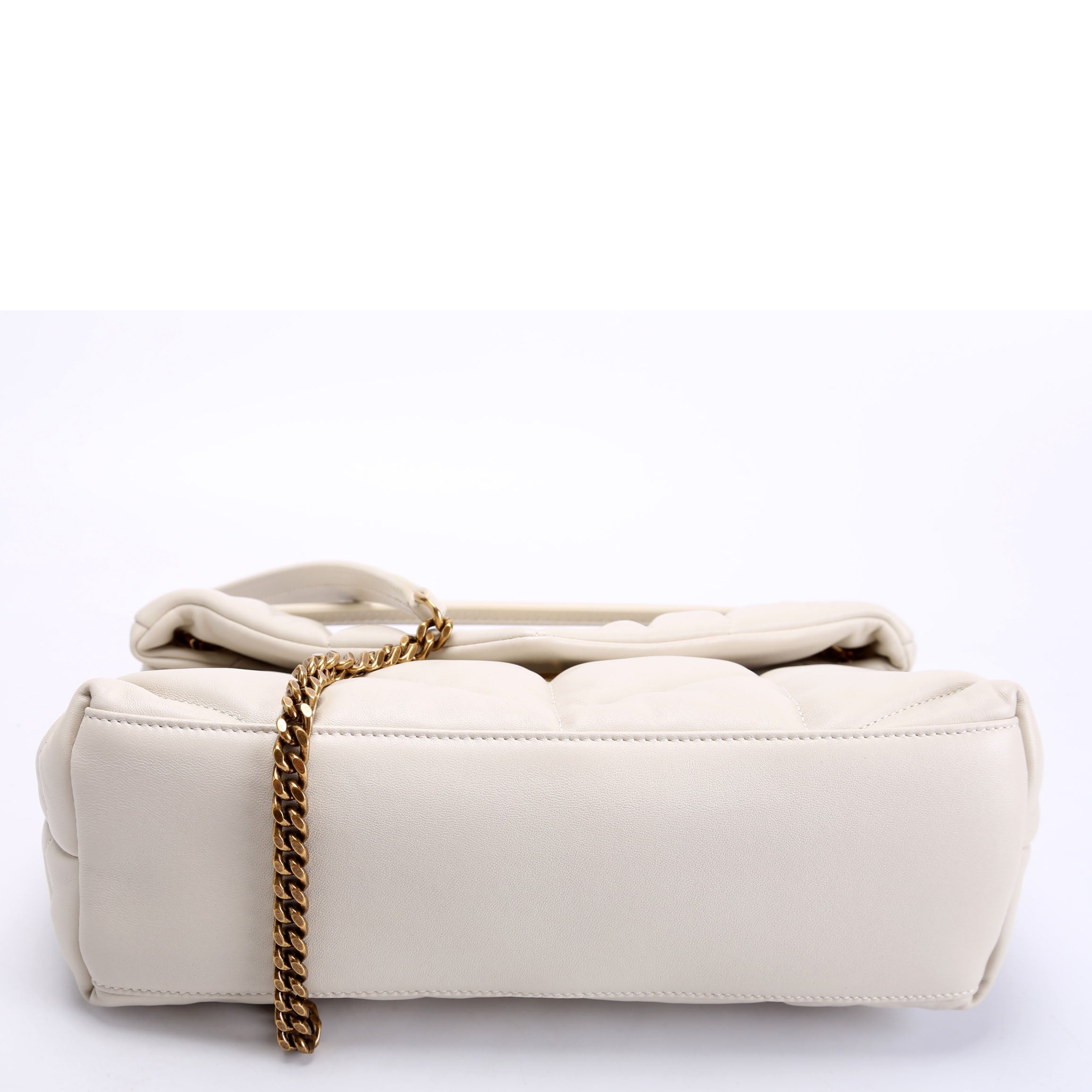 Puffer Quilted Small Lambskin 577476 Cream