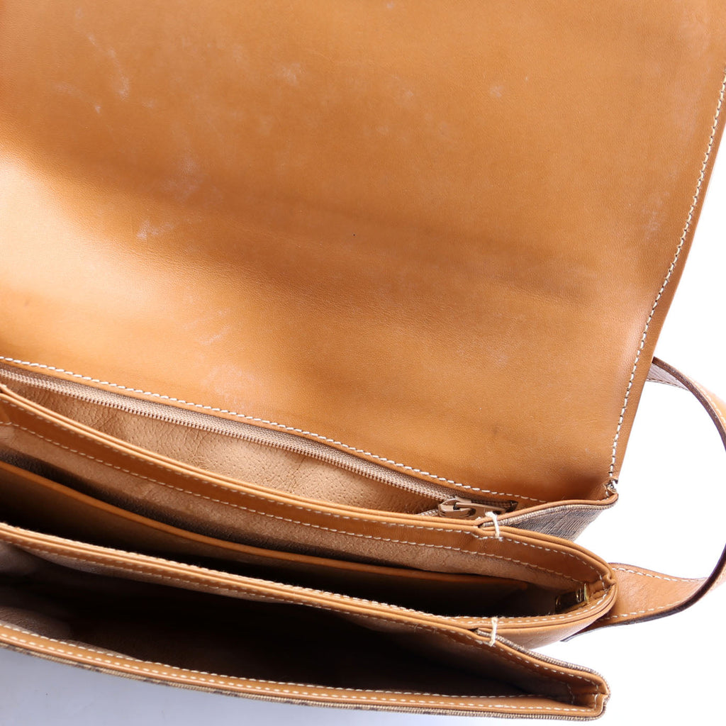 001.406.1780 GG Micro Canvas Shoulder Bag Vintage Brown