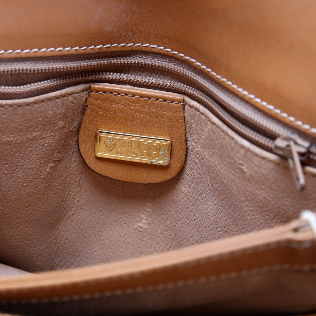 001.406.1780 GG Micro Canvas Shoulder Bag Vintage Brown