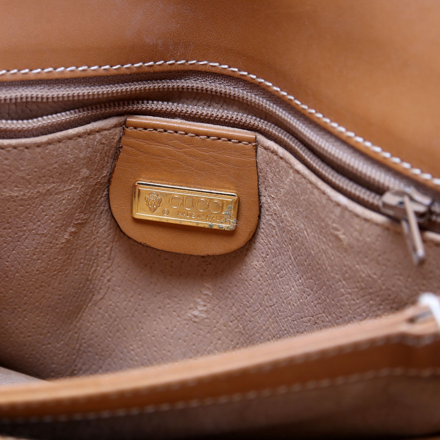 001.406.1780 GG Micro Canvas Shoulder Bag Vintage Brown