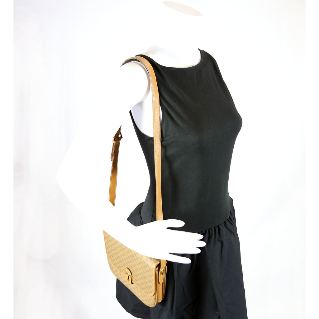 001.406.1780 GG Micro Canvas Shoulder Bag Vintage Brown