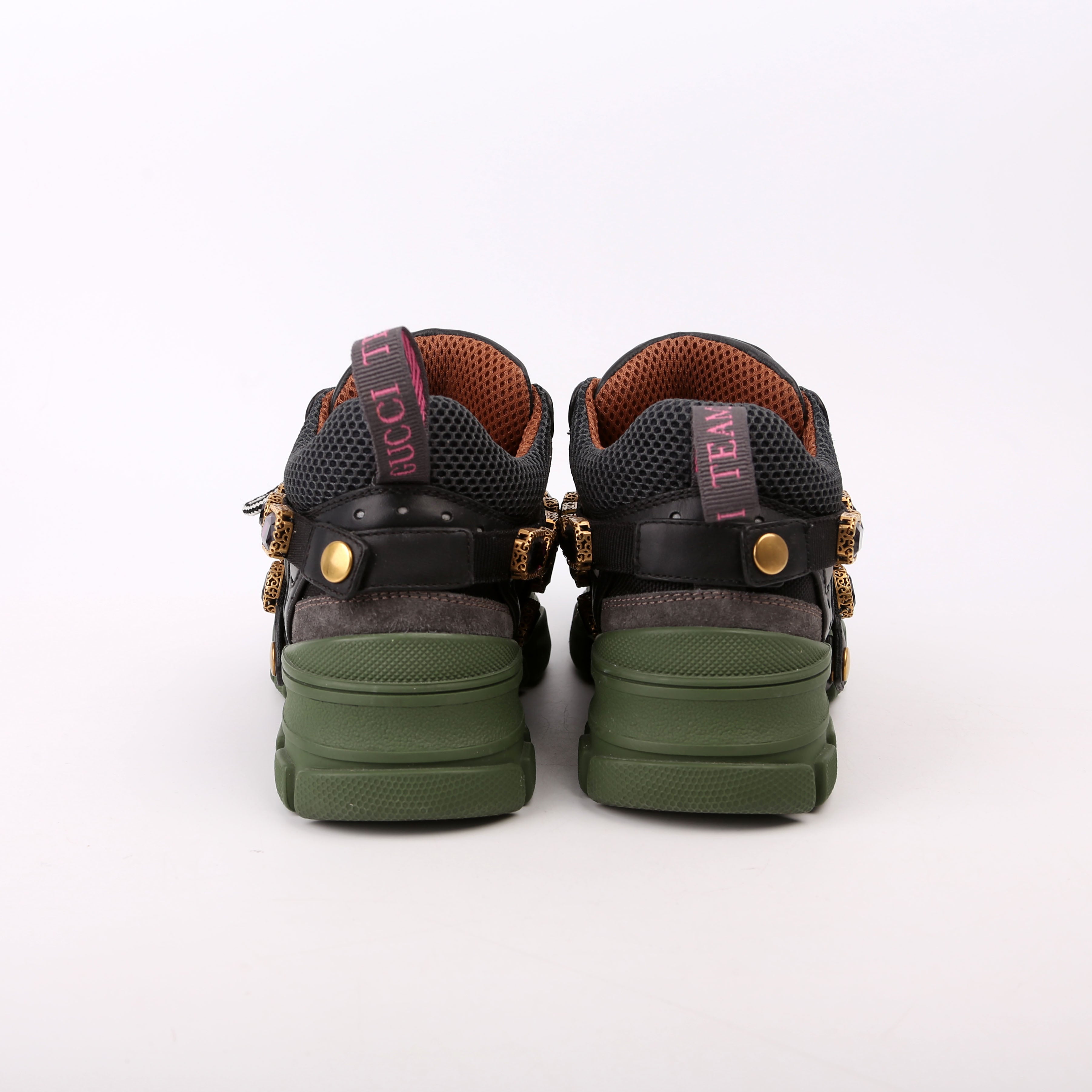 Flashtrek Jeweled Sneakers Size 34 Green