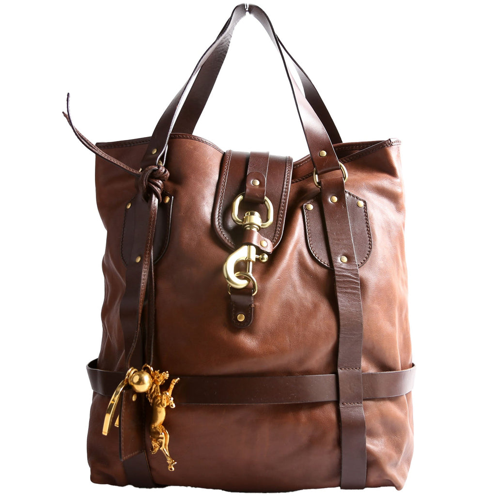 Kerala Large Tote Leather Brown