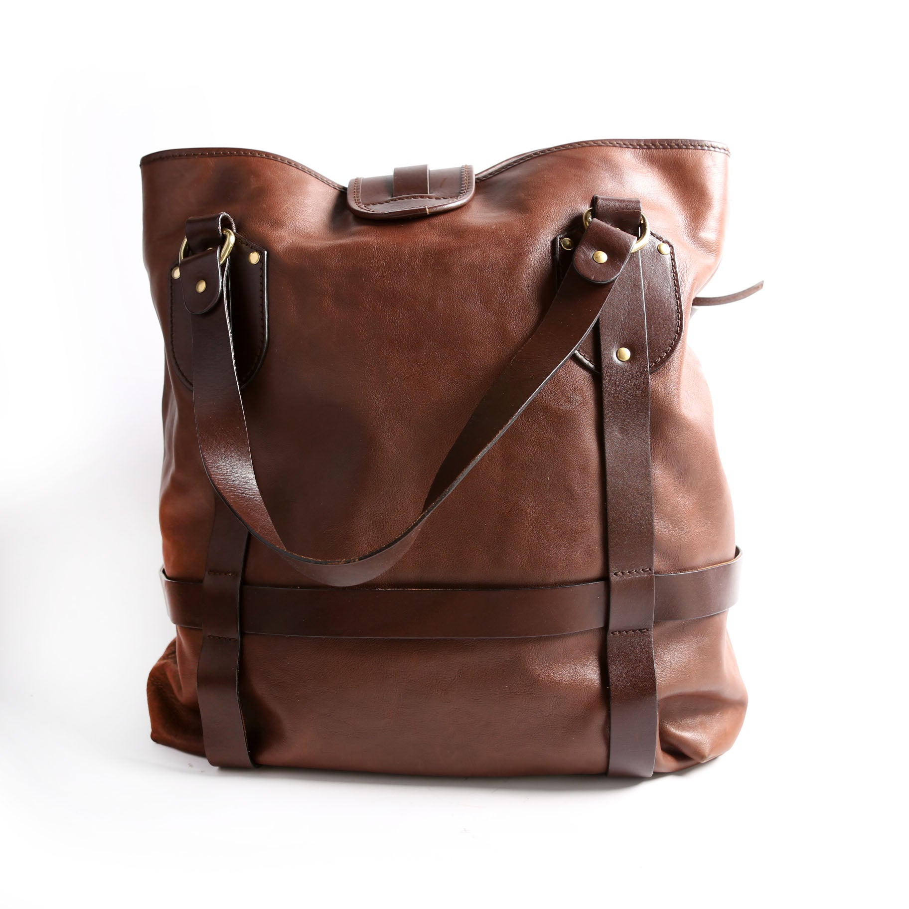 Kerala Large Tote Leather Brown