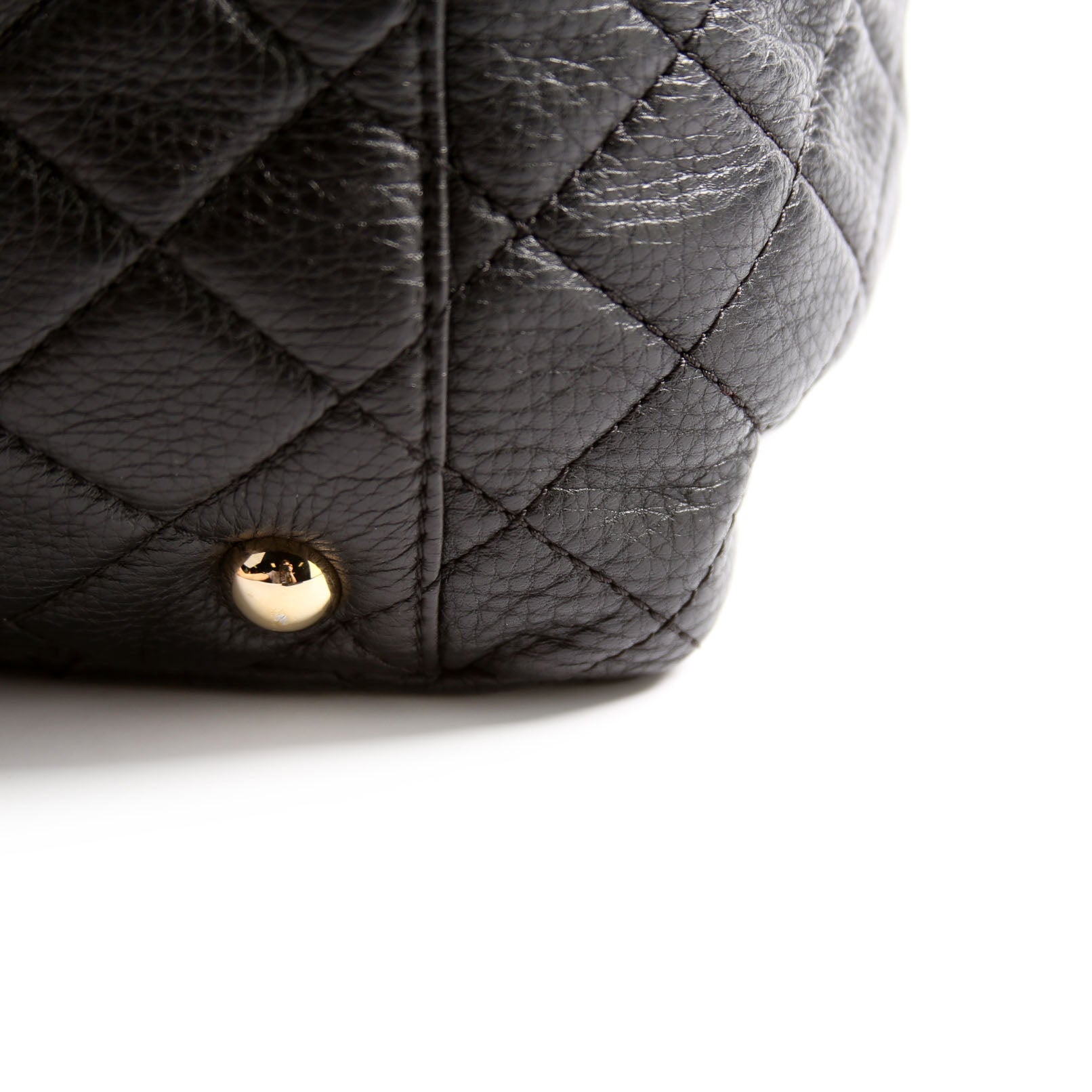 XXL Travel Flap Bag Calfskin Black