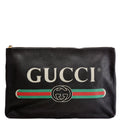 500984 Retro Logo Portfolio Large Pouch Black