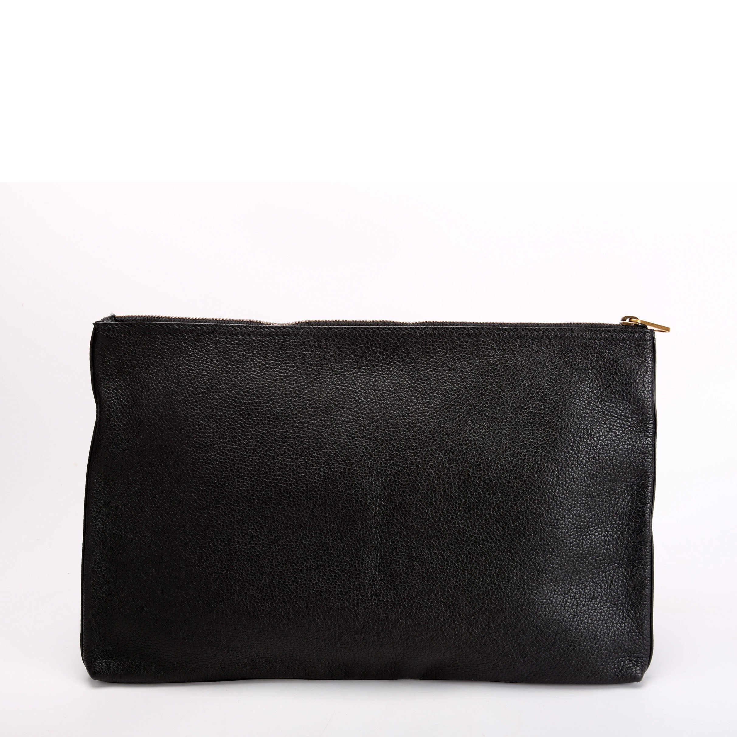 500984 Retro Logo Portfolio Large Pouch Black