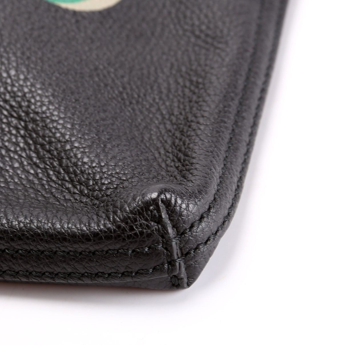 500984 Retro Logo Portfolio Large Pouch Black