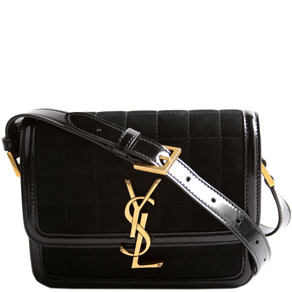 Solferino Shoulder Bag Leather/Suede 739139 Black