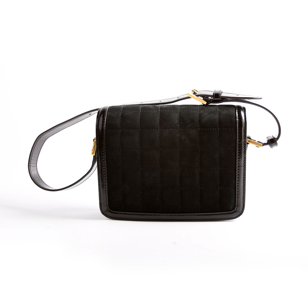 Solferino Shoulder Bag Leather/Suede 739139 Black