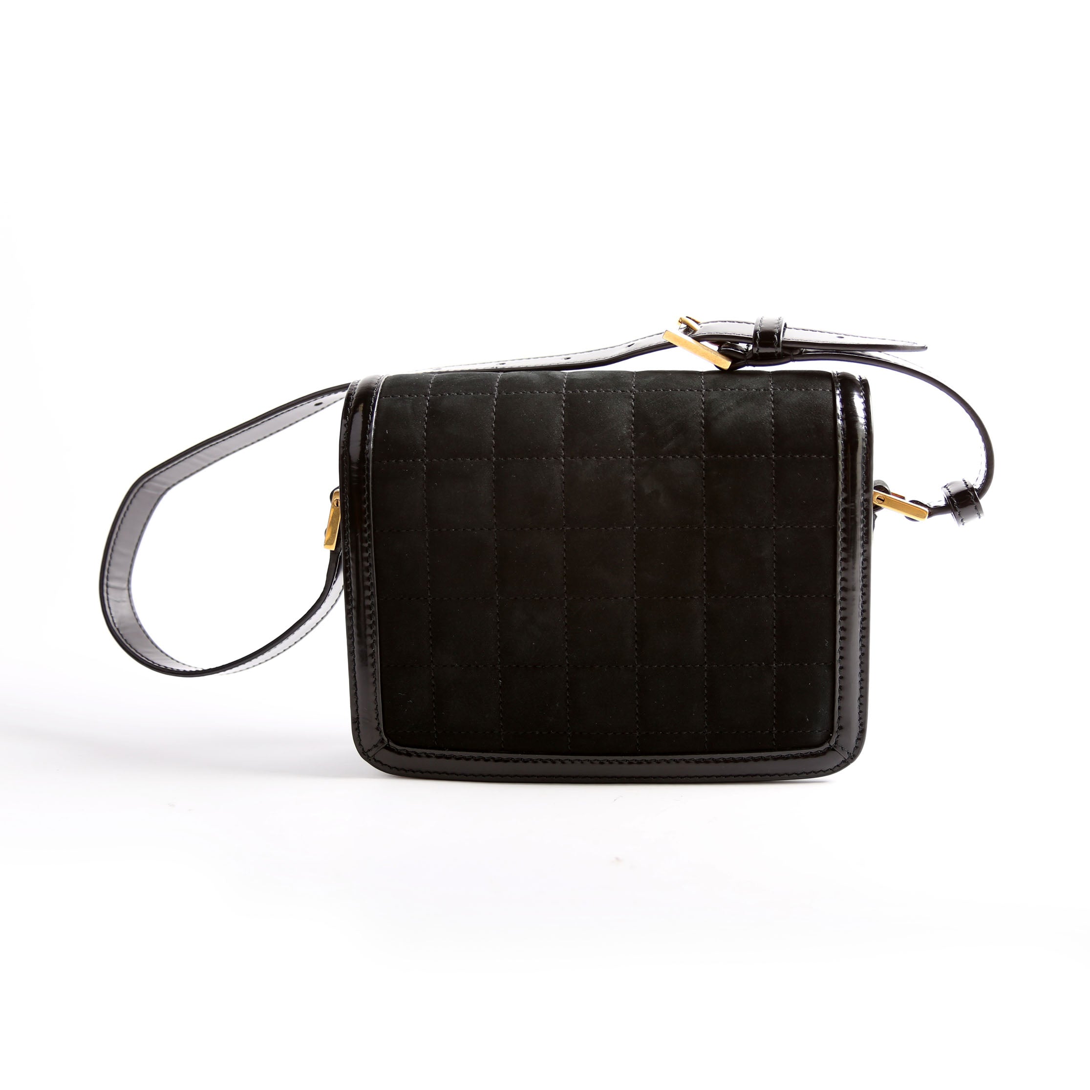 Solferino Shoulder Bag Leather/Suede 739139 Black