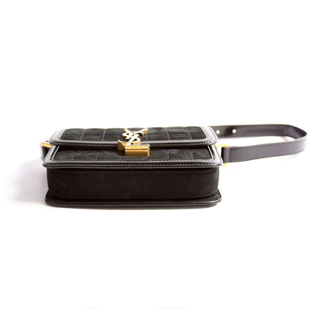 Solferino Shoulder Bag Leather/Suede 739139 Black