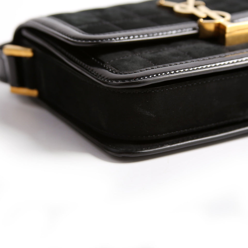 Solferino Shoulder Bag Leather/Suede 739139 Black