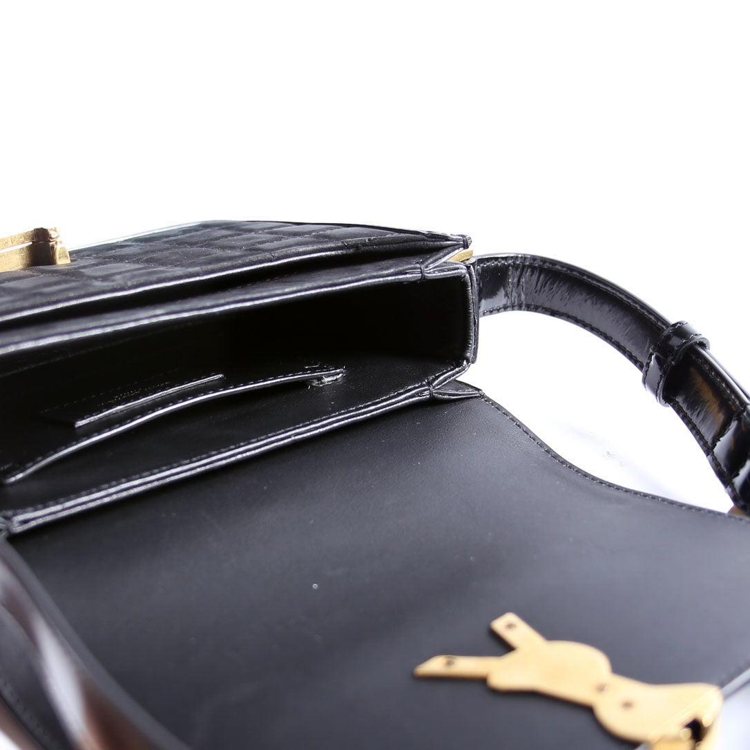 Solferino Shoulder Bag Leather/Suede 739139 Black