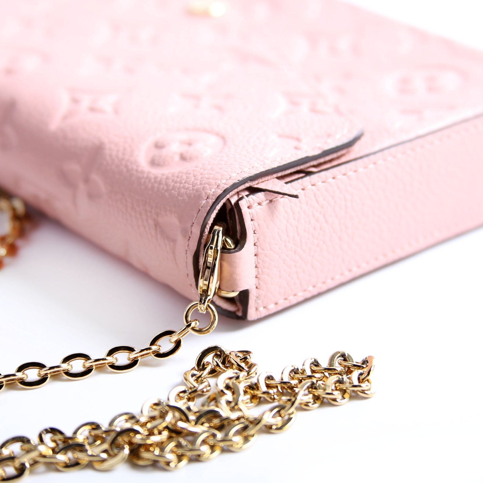 Pochette Felicie Empreinte Pink