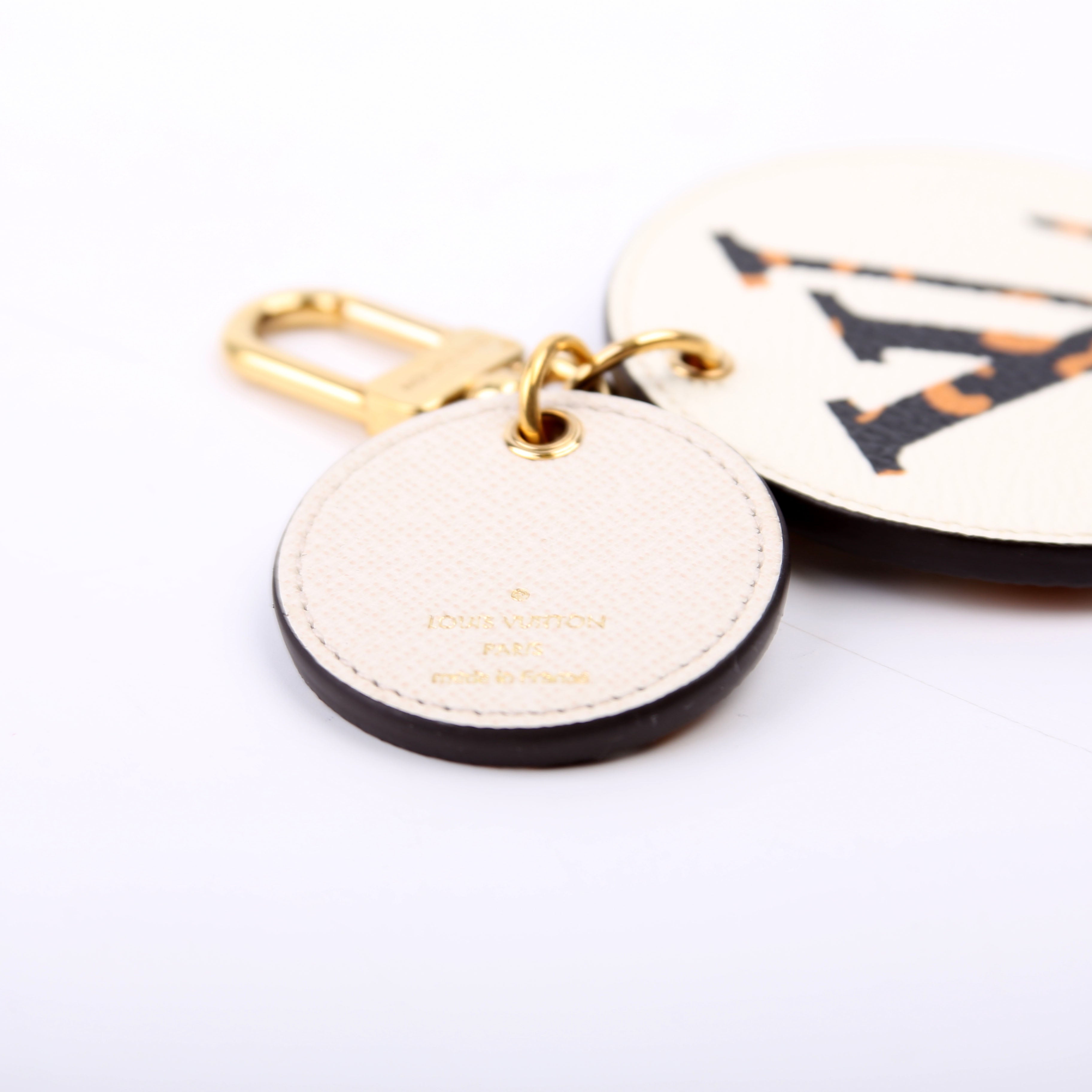 Bag Charm/Key Ring Giant Jungle Black/Orange