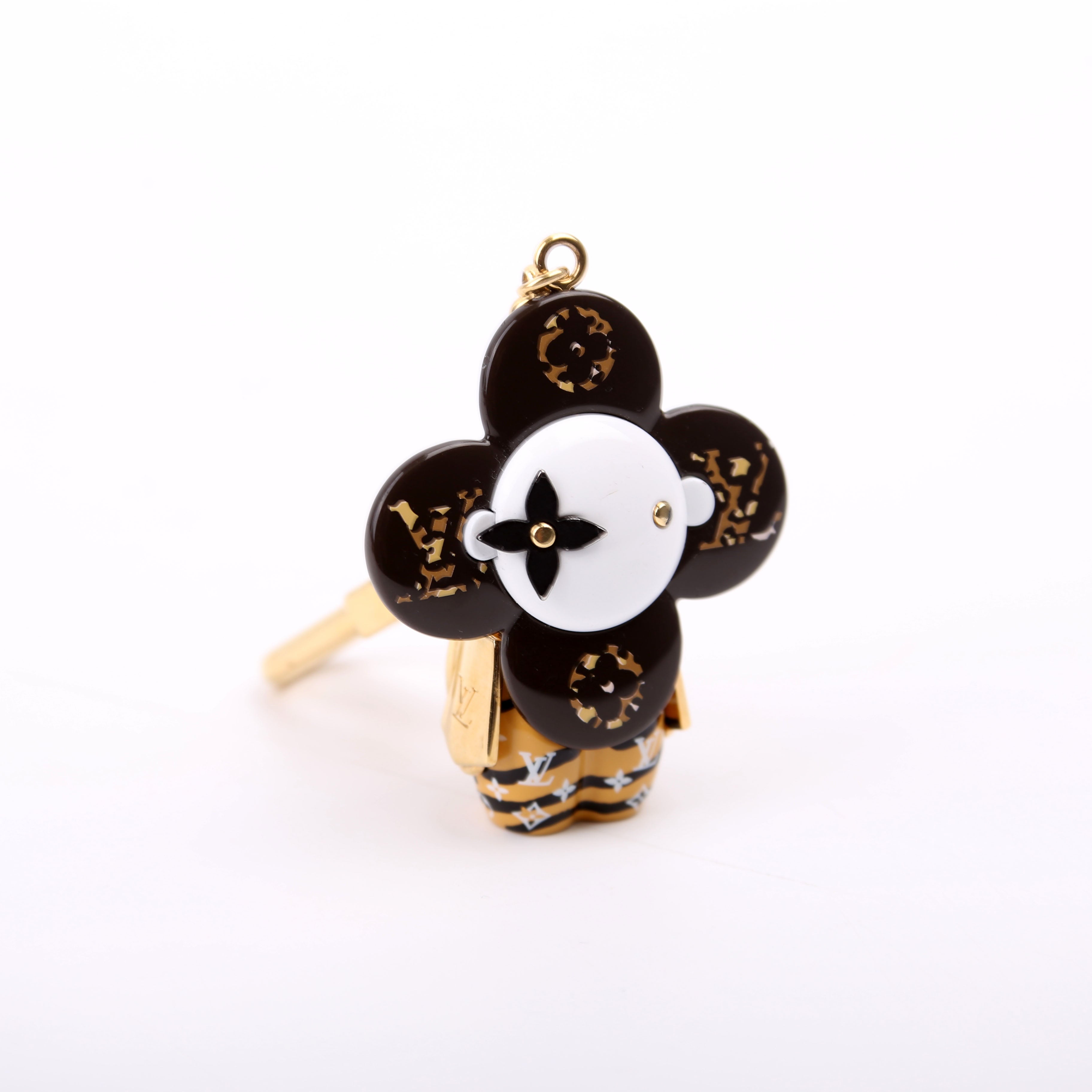 Vivienne Jungle Resin Wood Bag Charm Brown