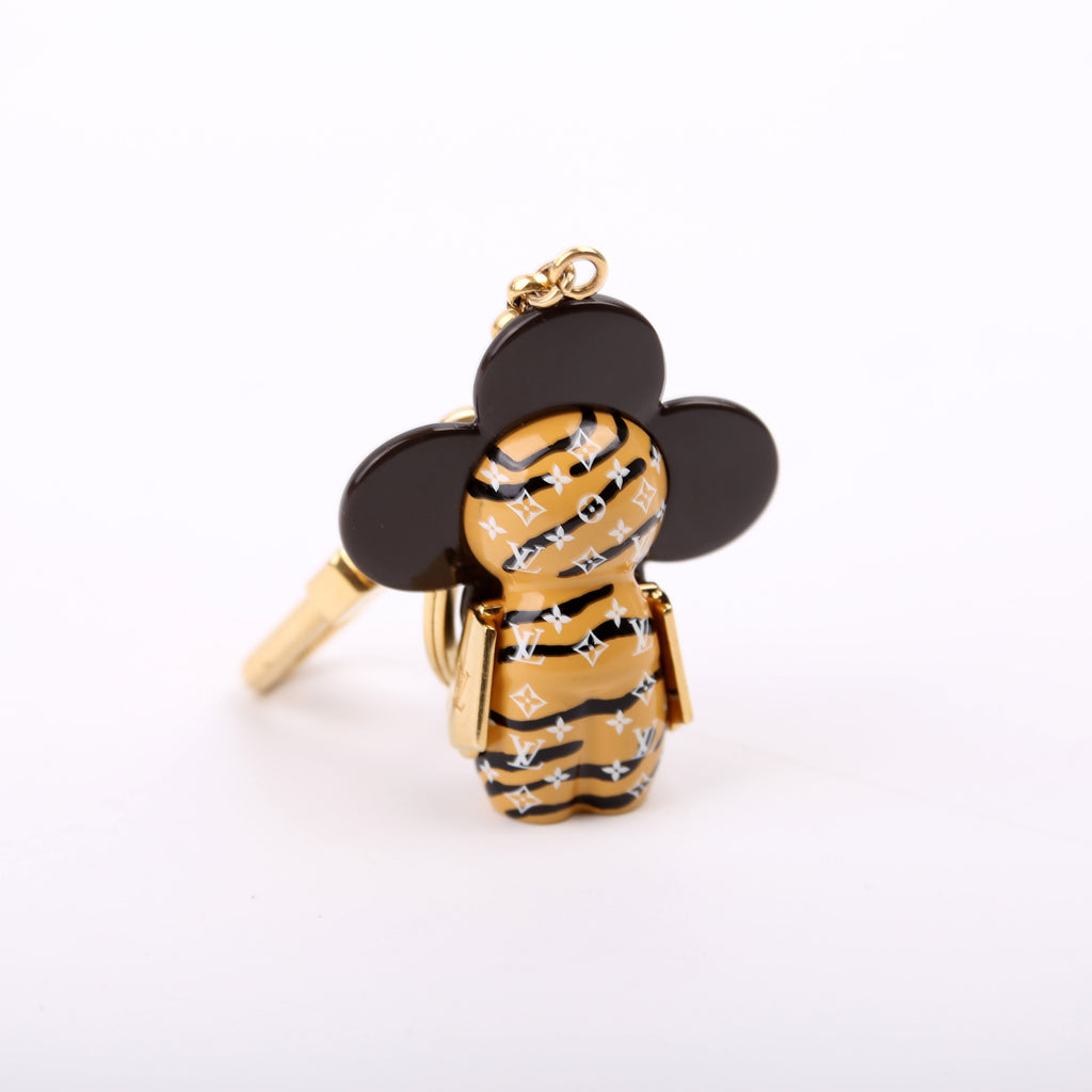 Vivienne Jungle Resin Wood Bag Charm Brown