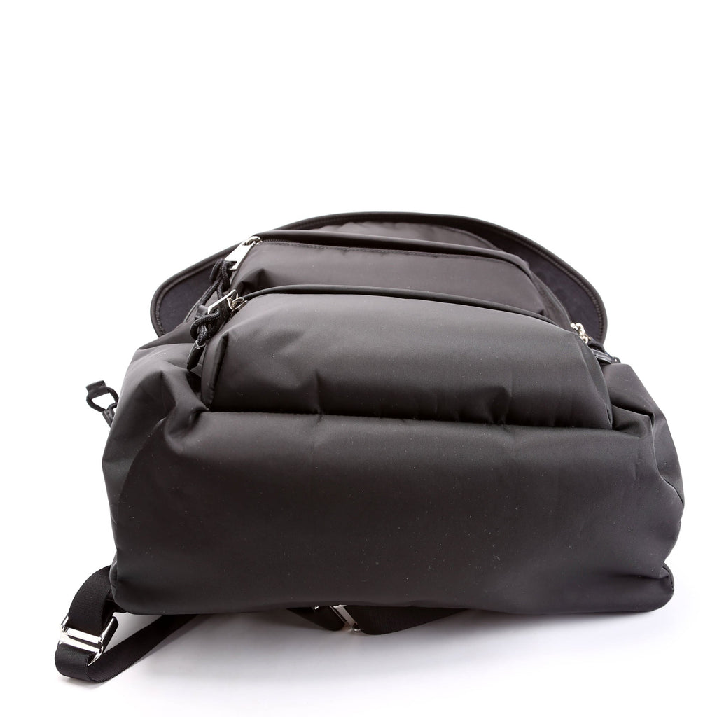 800265 Logo Nylon Backpack Medium Black