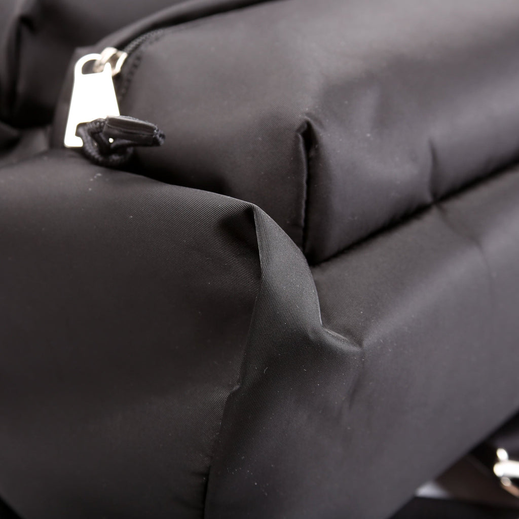 800265 Logo Nylon Backpack Medium Black