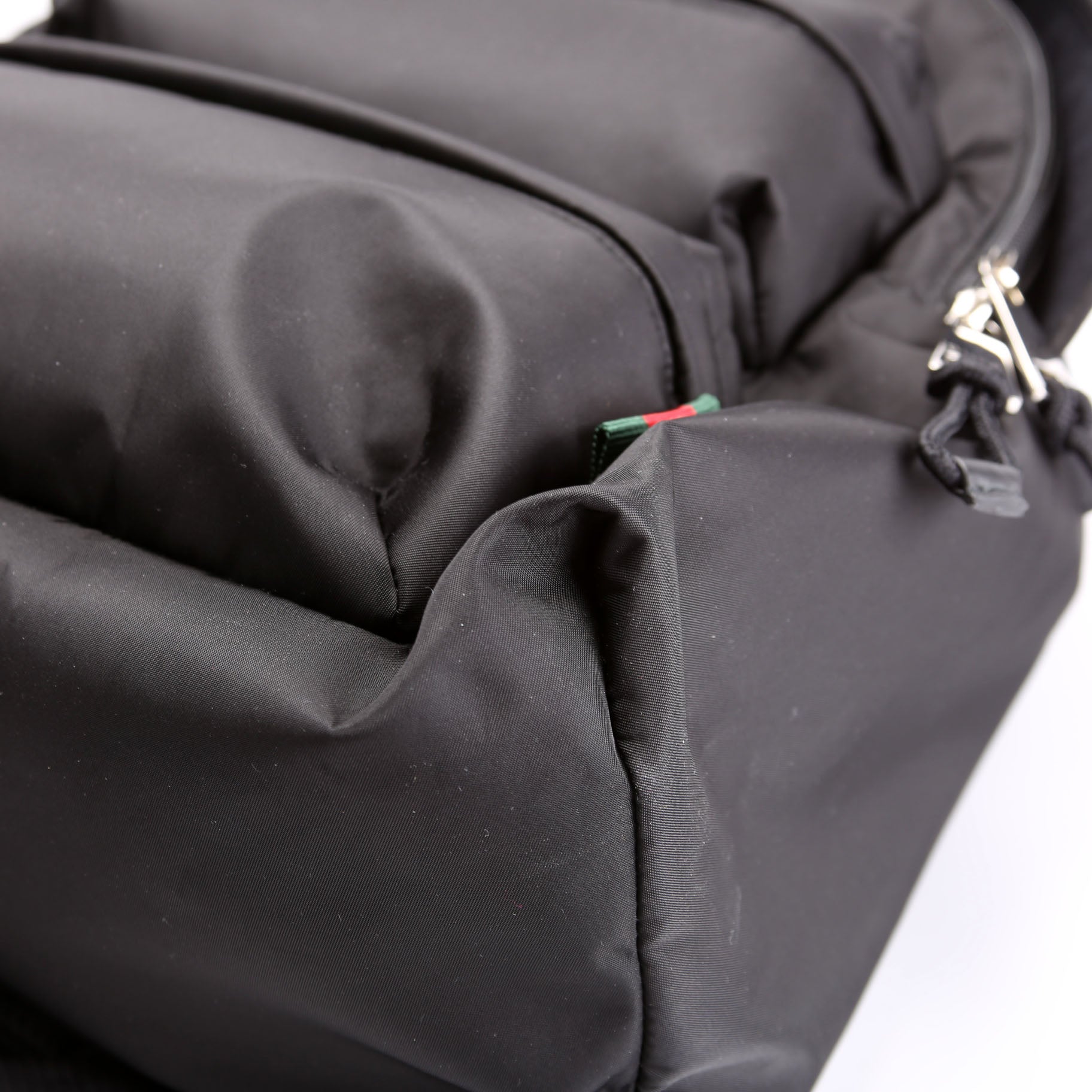 800265 Logo Nylon Backpack Medium Black